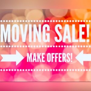 MOVING SALE….EVERYTHING MUST GO!